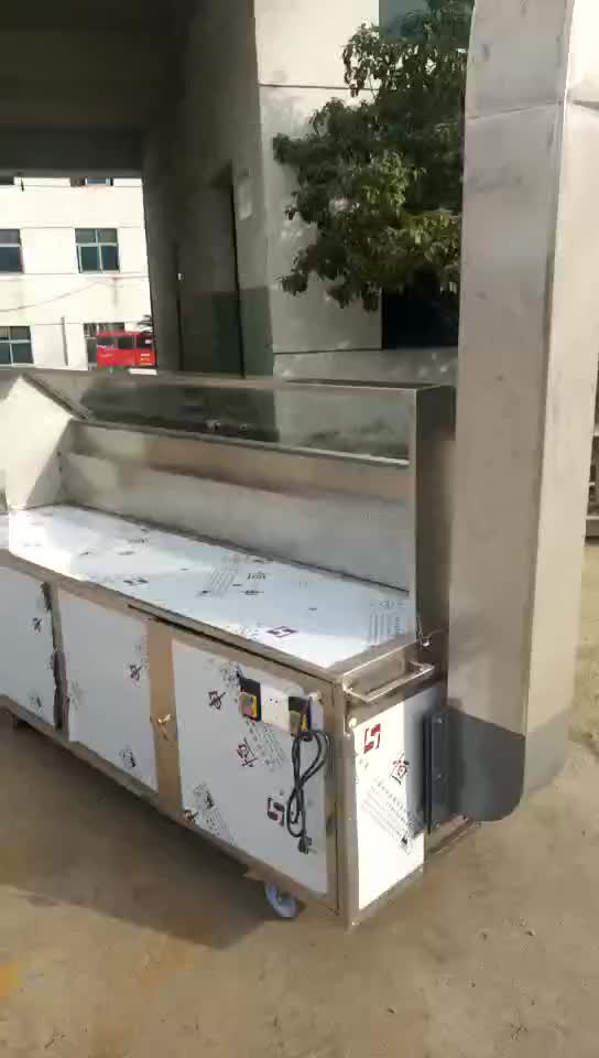 净化无烟烧烤车 木炭烧烤炉 不锈钢烧烤一体机 碳烤炉