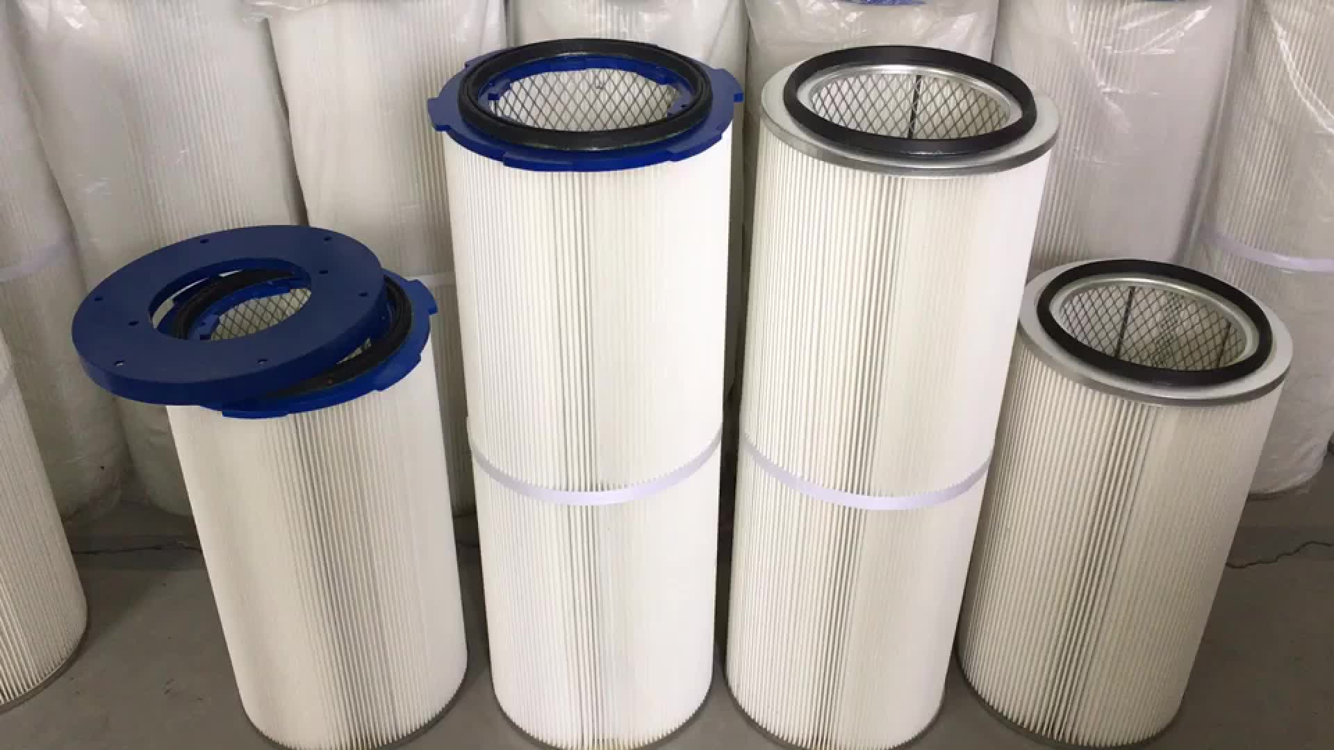 除尘滤芯滤筒 粉末回收滤芯 喷塑滤芯