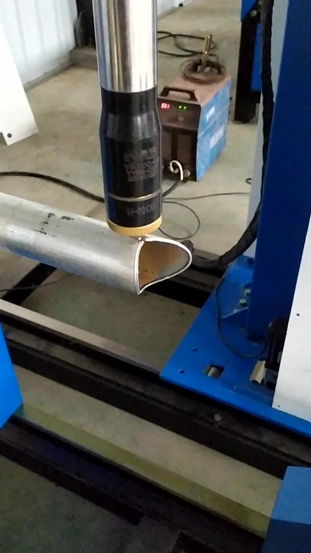 圆管切割机下料视频,湖北迈顺数控切割机出品