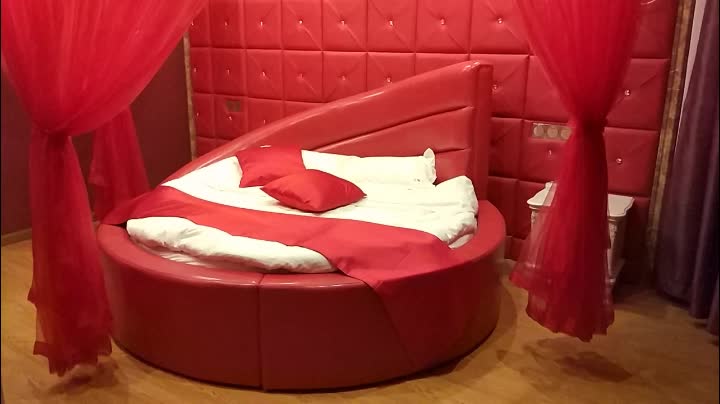 酒店震动床 圆形情趣床 恒温水床 性爱电动床 上海情侣主题酒店床