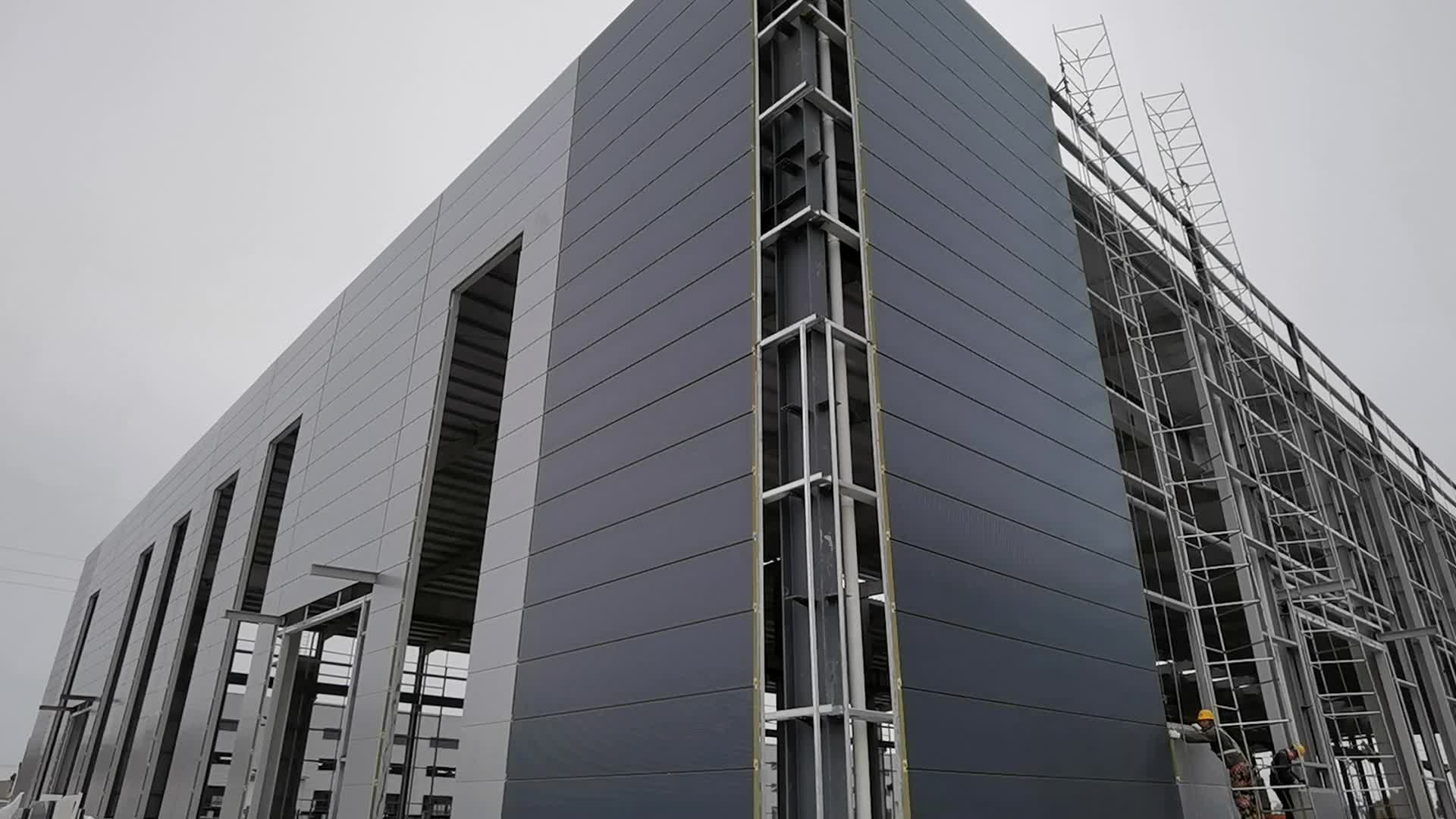 聚氨酯幕墙板安装效果