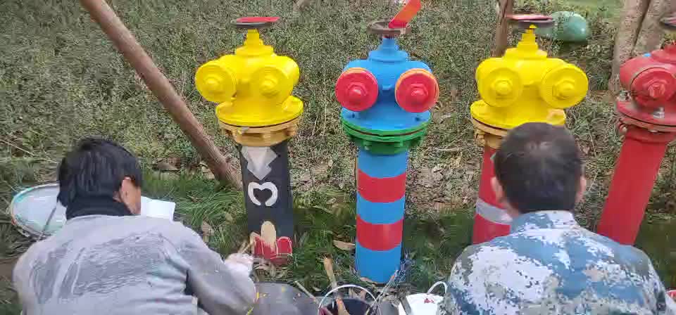 宁波消防栓彩绘,涂鸦,绘画