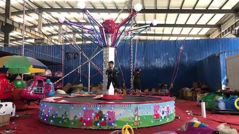 六人电动旋转蹦床