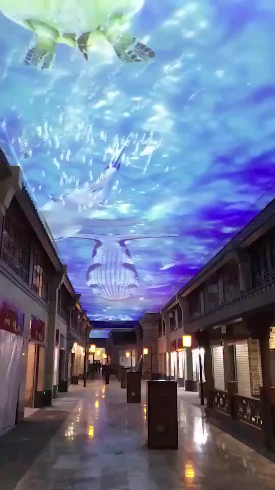 大屏幕顶部投影