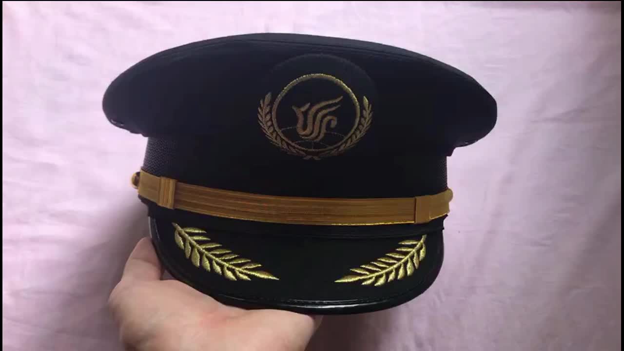 马可视频 服装鞋帽箱包,钟表眼镜 服饰 帽子 国航大盖帽机长飞行员大