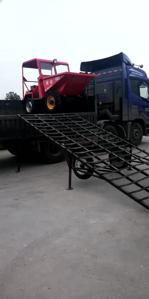 液压自卸工地运输四轮前卸式翻斗车 拉混凝土拉砖搬运四轮翻斗车